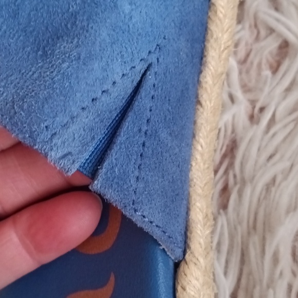 NWOT boue suede beaded boho sandals - Picture 6 of 7